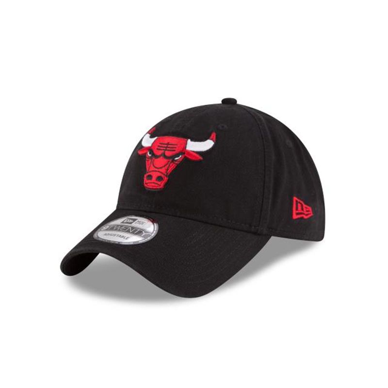 NBA Chicago Bulls Core Classic 9Twenty Adjustable (EBN6081) - Black New Era Caps